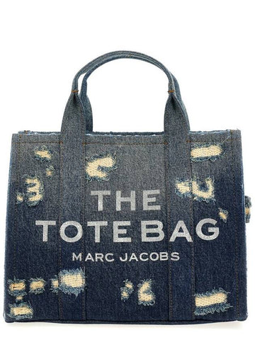 Marc Jacobs 'The Rip And Repair Denim Medium Tote' Shopping Bag - MARC JACOBS - BALAAN 1