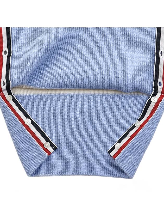 striped jersey stitch short sleeve knit FKA413A Y8007 475 - THOM BROWNE - BALAAN 8