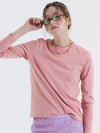 Round tee long sleeve tshirt pink orange 0110 - VOYONN - BALAAN 10