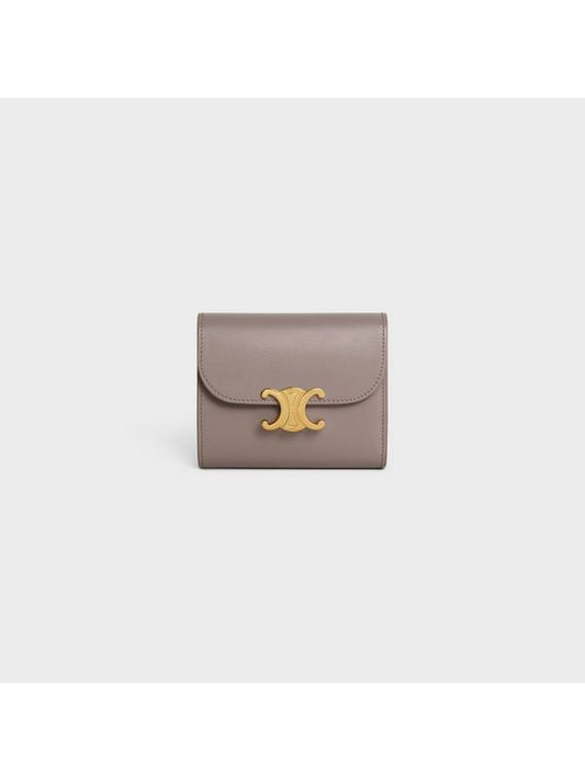 Shiny Triomphe Small Calfskin Half Wallet Acid Brown - CELINE - BALAAN 2