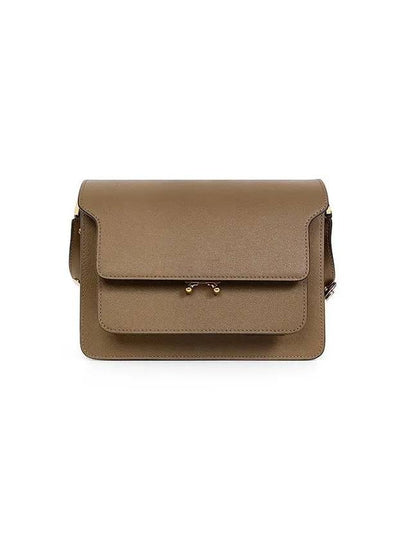 Saffiano Trunk Medium Shoulder Bag Brown - MARNI - BALAAN 2