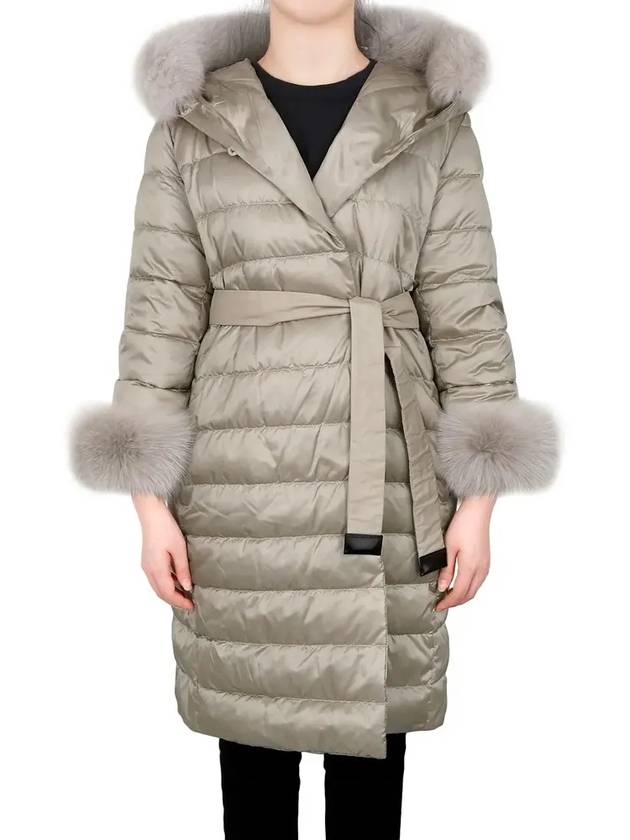 Luce Novef Reversible Cube Full Set Hooded Goose Down Jacket 019 - MAX MARA - BALAAN 1