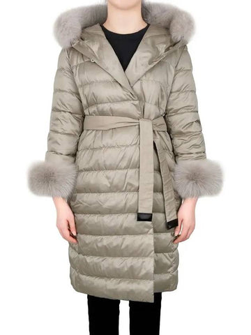 Luce Novef Reversible Cube Full Set Hooded Goose Down Jacket 019 - MAX MARA - BALAAN 1