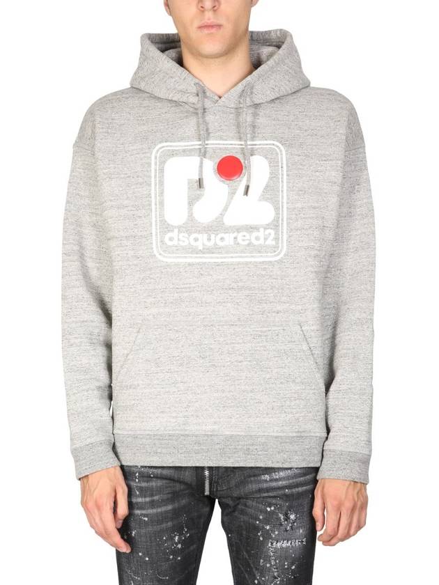 Logo Cotton Hood Gray - DSQUARED2 - BALAAN 2