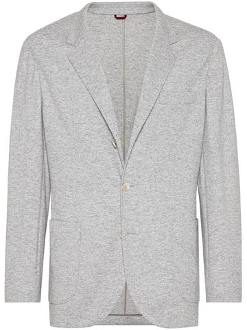 Brunello Cucinelli Jackets Light Grey - BRUNELLO CUCINELLI - BALAAN 1