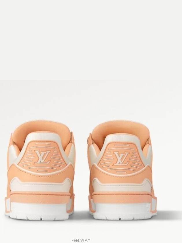 LV Trainer Low Top Sneakers Orange - LOUIS VUITTON - BALAAN 4