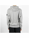 Cotton Fleece Garment Dyed Hoodie Grey - STONE ISLAND - BALAAN 5