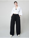 Soft Wide Pants Black - ATHPLATFORM - BALAAN 5