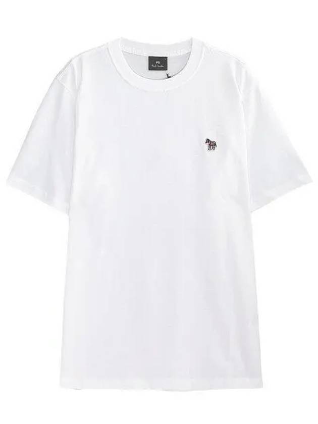 Zebra Logo Cotton Short Sleeve T-Shirt White - PAUL SMITH - BALAAN 2