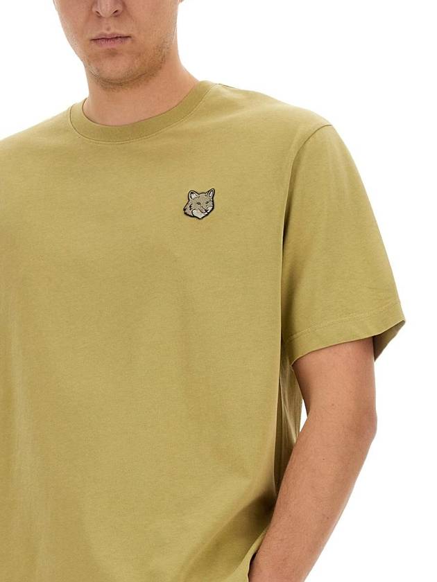 Bold Fox Head Patch Oversized Short Sleeve T-Shirt Green - MAISON KITSUNE - BALAAN 5