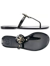 Miller Mini Flat Thong Flip Flop Black - TORY BURCH - BALAAN 2