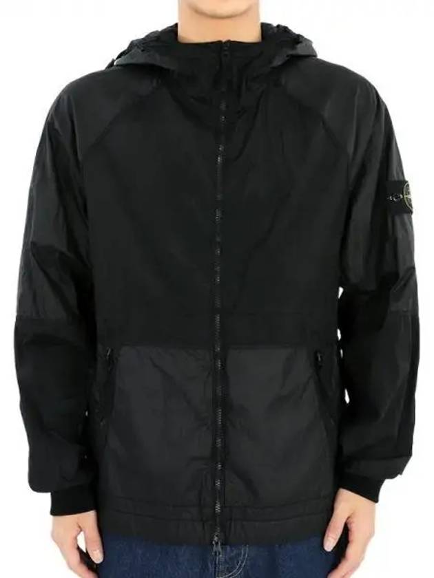 Nylon Metal Watro-TC Hooded Jacket Black - STONE ISLAND - BALAAN 2