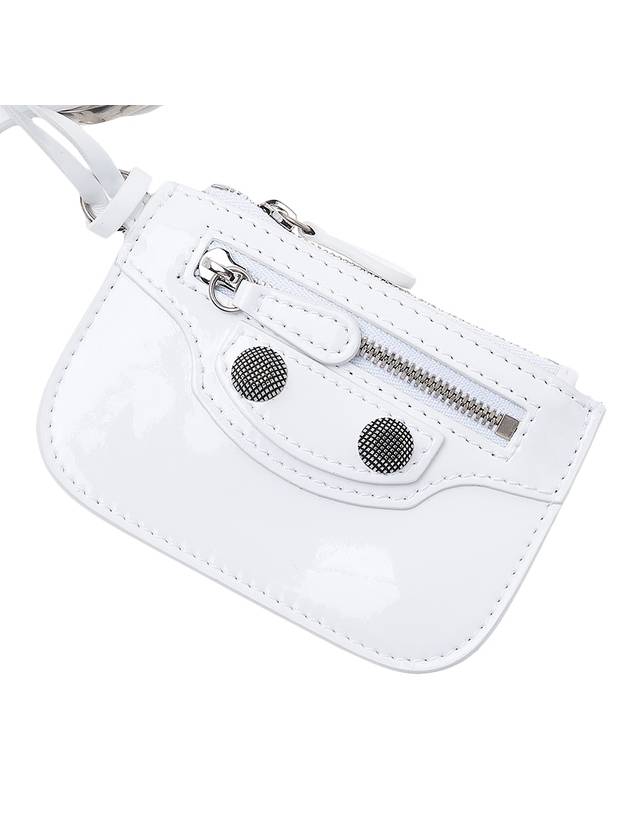 Lecagol XS Leather Shoulder Bag White - BALENCIAGA - BALAAN 9