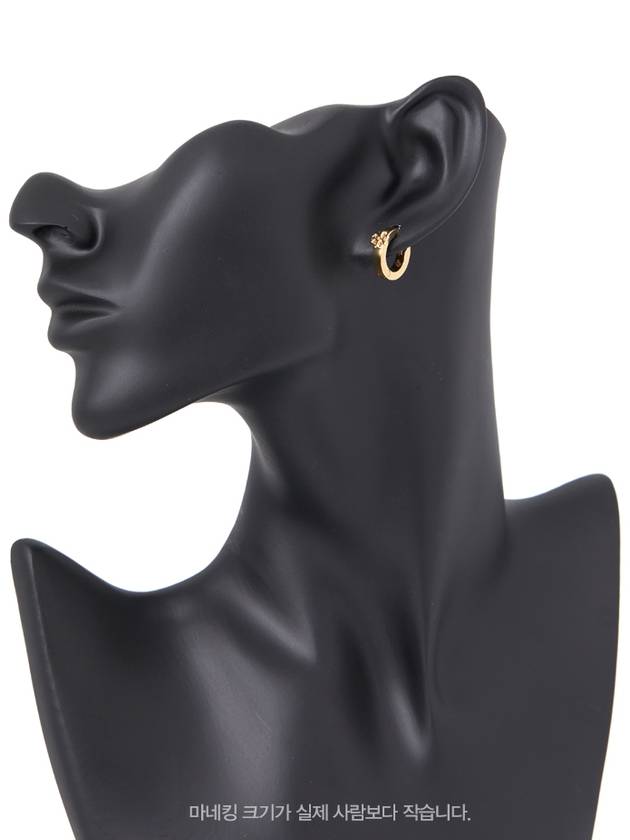 Kira Double T Huggie Earrings Gold - TORY BURCH - BALAAN 6