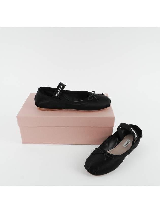 Satin Ballerinas Black - MIU MIU - BALAAN 5