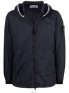 Wappen Patch Skin Touch Nylon Hooded Jacket Black - STONE ISLAND - BALAAN 2