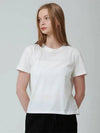 Essential Round Short Sleeve T-Shirt White - PINBLACK - BALAAN 1