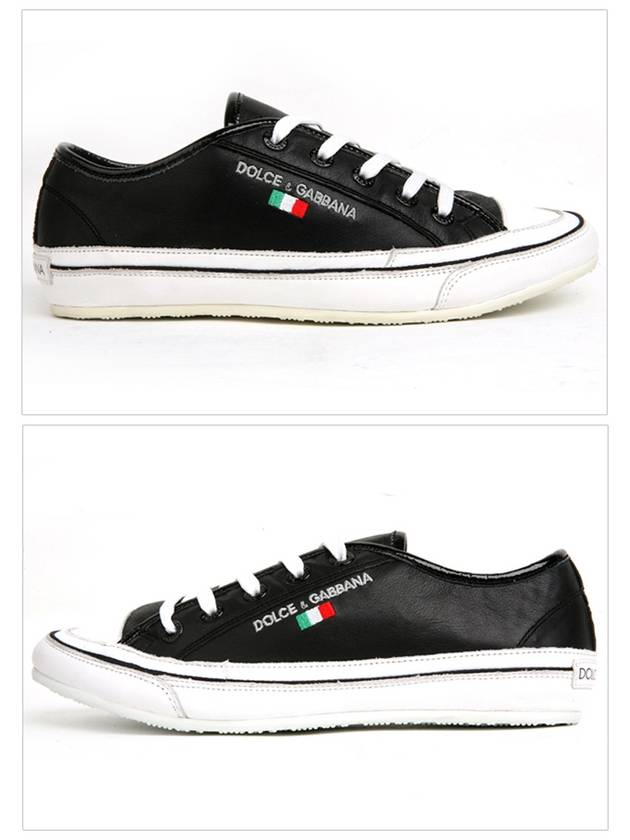 CA0202 BW Seama Leather Converse Men s Sneakers - DOLCE&GABBANA - BALAAN 3