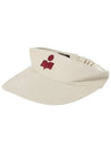 Embroidered Logo Visor Cap Ivory - ISABEL MARANT - BALAAN 2