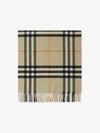 Wide Check Cashmere Scarf Beige - BURBERRY - BALAAN 3