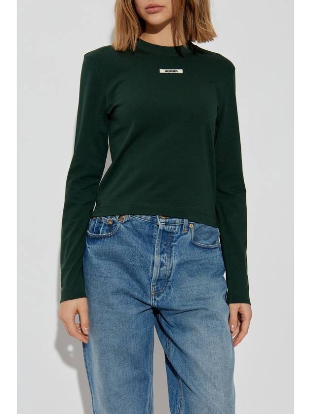 Jacquemus T-shirt With Logo, Women's, Green - JACQUEMUS - BALAAN 3