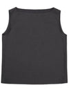 Wool blended sleeveless blouse CHARCOAL - WEST GRAND BOULEVARD - BALAAN 2