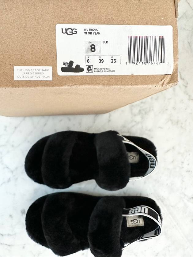 Oh Yes Slide Sandals 1107953 Black WOMENS US8 250 - UGG - BALAAN 7