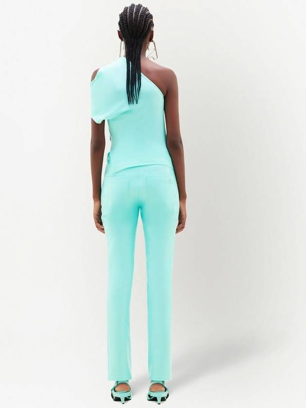 Cotton Blend Straight Pants Blue - COURREGES - BALAAN 5