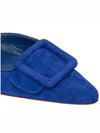 Maysail Suede Mule Blue - MANOLO BLAHNIK - BALAAN 4