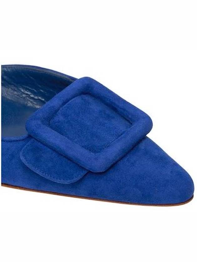 Maysail Suede Mule Blue - MANOLO BLAHNIK - BALAAN.