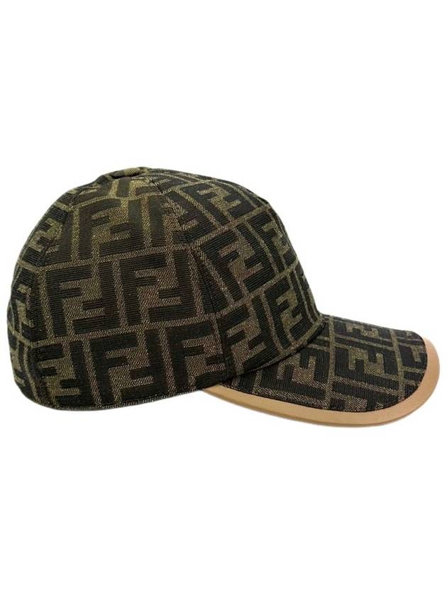 FF Monogram Ball Cap Brown - FENDI - BALAAN 3