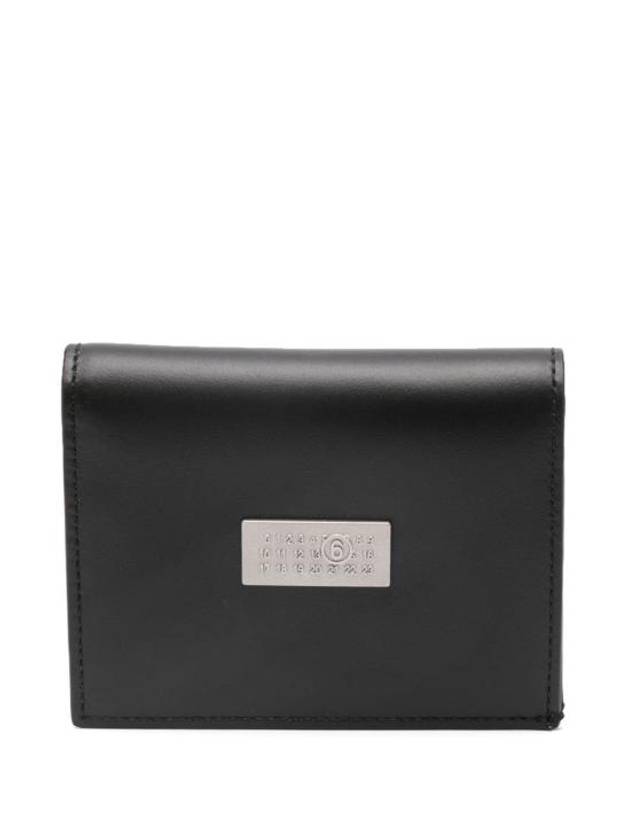 Numeric Logo Tag Bifold Half Wallet Black - MAISON MARGIELA - BALAAN 1