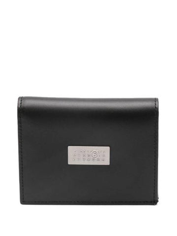 Numeric Logo Tag Bifold Half Wallet Black - MAISON MARGIELA - BALAAN 1