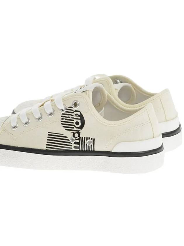 Binkoo Logo Canvas Low Top Sneakers Chalk - ISABEL MARANT - BALAAN 4