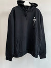 T-Bar Logo Print Pullover Hoodie Black - CHROME HEARTS - BALAAN 3