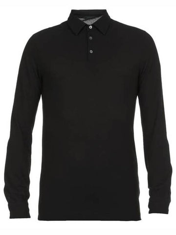 Long Sleeve Cotton PK Shirt Black - ZANONE - BALAAN.