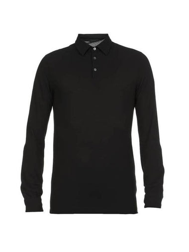 Men's Ice Cotton Polo Shirt Black - ZANONE - BALAAN 1