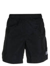 Eco-Chrome R Logo Patch Swim Shorts Navy - CP COMPANY - BALAAN 3