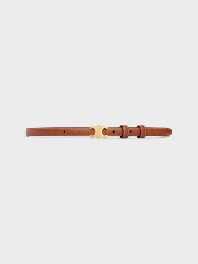 Teen Triomphe Calfskin Belt Tan - CELINE - BALAAN 2