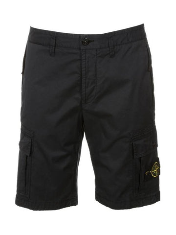 Waffen Patch Bermuda Shorts Navy - STONE ISLAND - BALAAN.