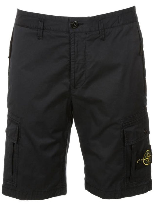 Waffen Patch Bermuda Shorts Navy - STONE ISLAND - BALAAN.