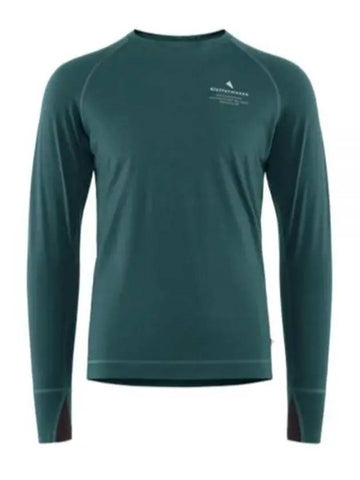 Fafne Crew Neck Long Sleeve T-Shirt Dark Deep Sea - KLATTERMUSEN - BALAAN 1