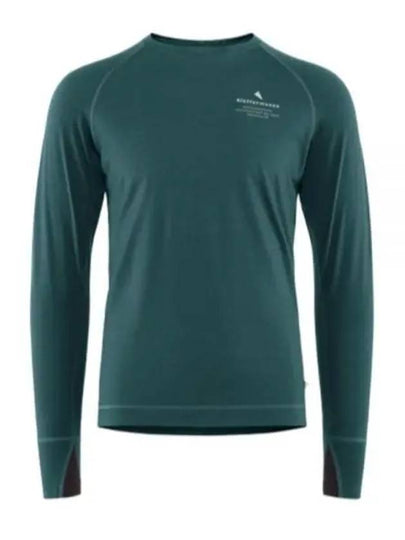 Fafne Crew Neck Long Sleeve T-Shirt Dark Deep Sea - KLATTERMUSEN - BALAAN 2