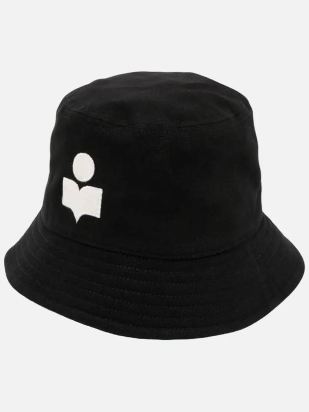 Hailey Embroidered Logo Bucket Hat Black - ISABEL MARANT - BALAAN 3