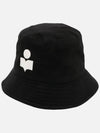 Hailey Embroidered Logo Bucket Hat Black - ISABEL MARANT - BALAAN 4