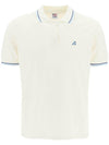 Men's Embroidered Logo Classic Short Sleeve Polo Shirt White - AUTRY - BALAAN.