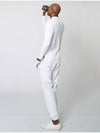 Mock Neck Layer Long Sleeve Shirt White - ATHPLATFORM - BALAAN 4