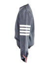 4 Bar Armband Milano Stitch Knit Top Mid Grey - THOM BROWNE - BALAAN 3