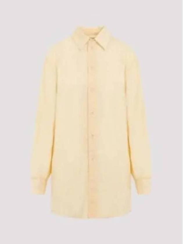 Women's GD Cotton Voile Fouled Shirt Yellow - LEMAIRE - BALAAN 2