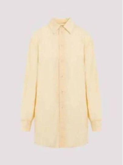 Women's GD Cotton Voile Fouled Shirt Yellow - LEMAIRE - BALAAN 2